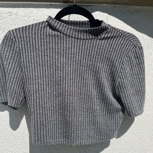 Mock neck crop top